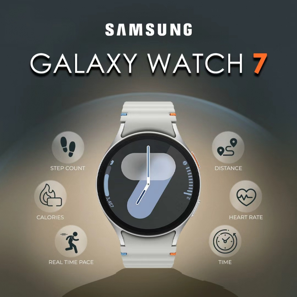 Samsung Galaxy Watch 7 44mm Smartwatch Wanita Waterproof GPS NFC Bluetooth Fitness Blood Pressure Pe