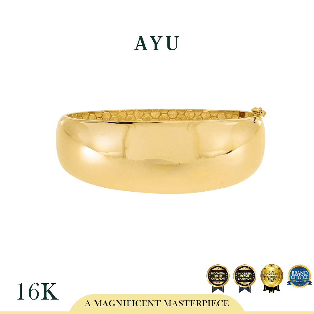 AYU Gelang Emas - Gold Globe Bangle 16k Yellow Gold