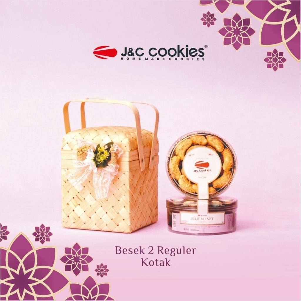 Hampers Besek 2 Reguler Kotak Kue Kering J&C Cookies