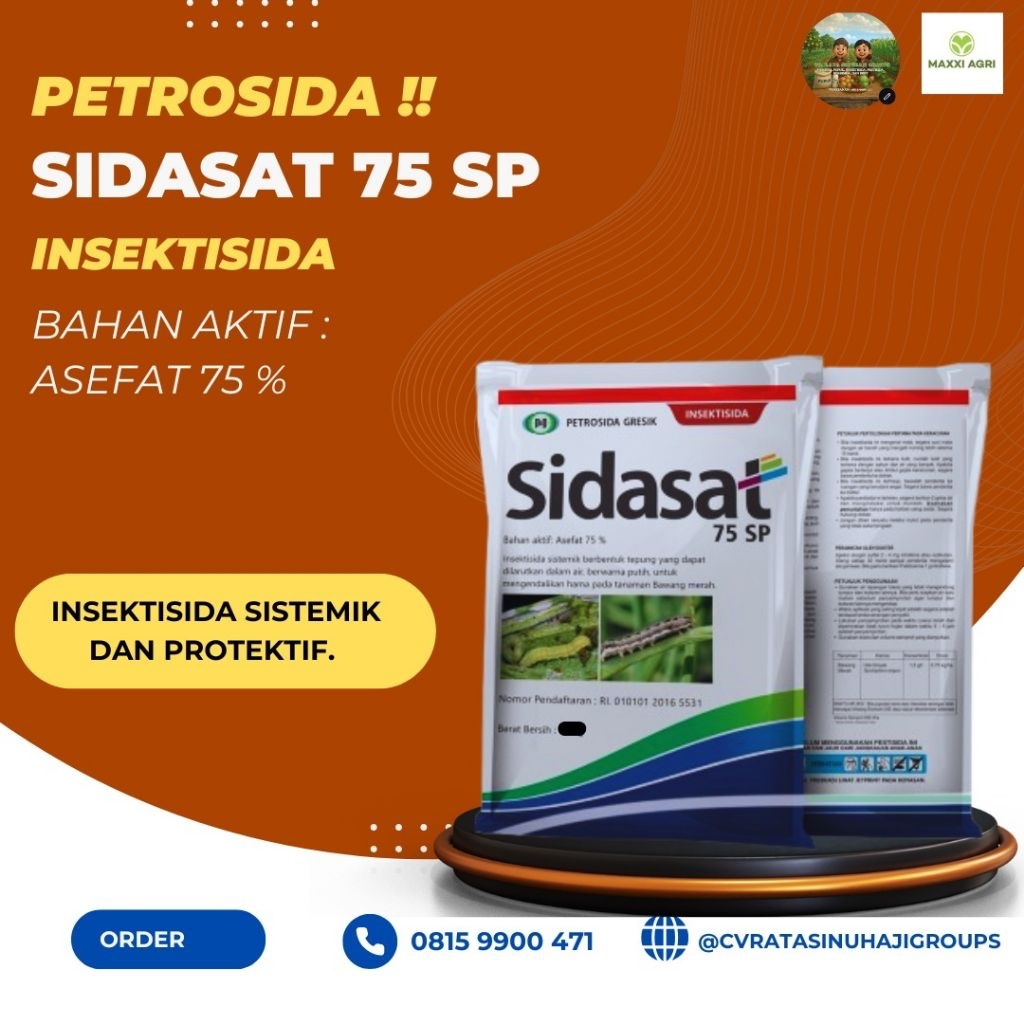 SIDASAT 75 SP 1KG Bahan Aktif Asefat 75%