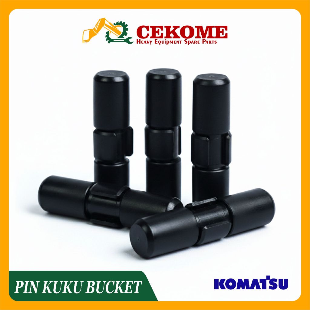 Pin Kuku Bucket Excavator Komatsu PC200 Trasteel Pin Tooth Bucket Pin Lock