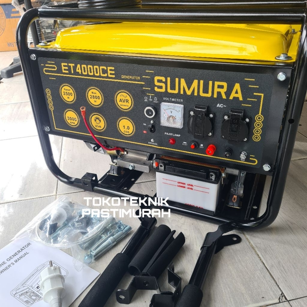 Gasoline Generator Genset Sumura ET 4000CE ET 5000CE ET 3200CE AVR 2000W 2000 Watt Genset Bensin Sum