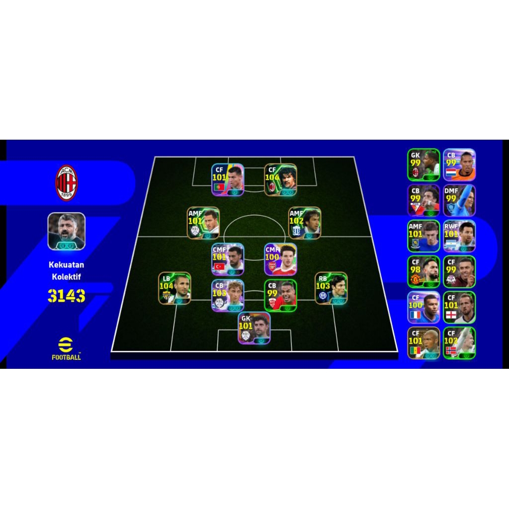 Akun Baru Polosan eFootball Epic Big Time 25/26 Anti HB