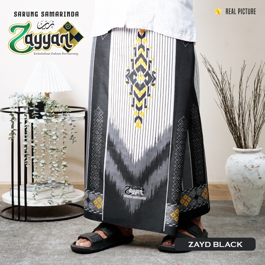 CUCI GUDANG Sarung Samarinda JUMBO ( 117 x 100 cm ) ( Zayd ) HALUS dan WANGI / Sarung Pria Muslim