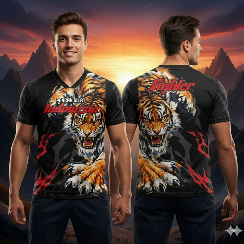 JERSEY PENCAK SILAT CUSTOM HARIMAU DESIGN SUKA²