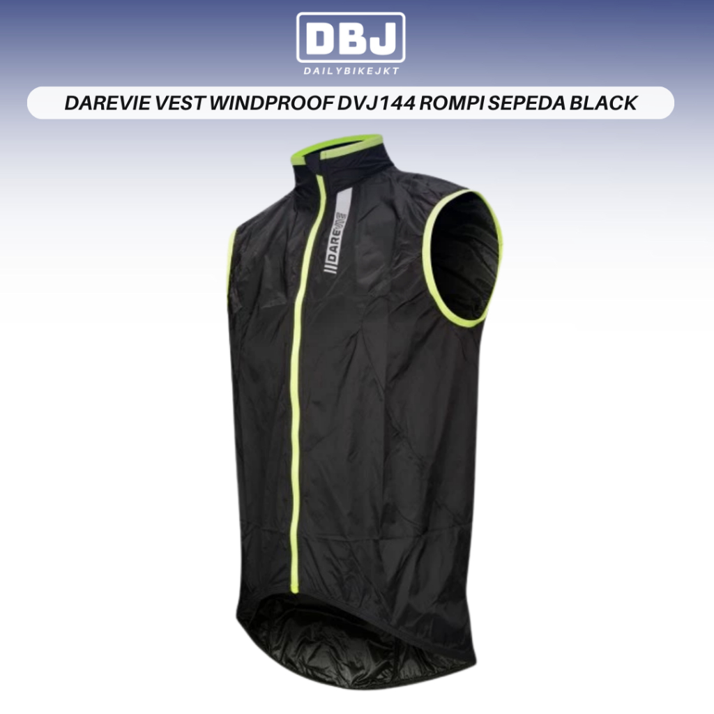 ROMPI SEPEDA ROADBIKE DAREVIE VEST WINDPROOF DVJ144 ROMPI SEPEDA BLACK
