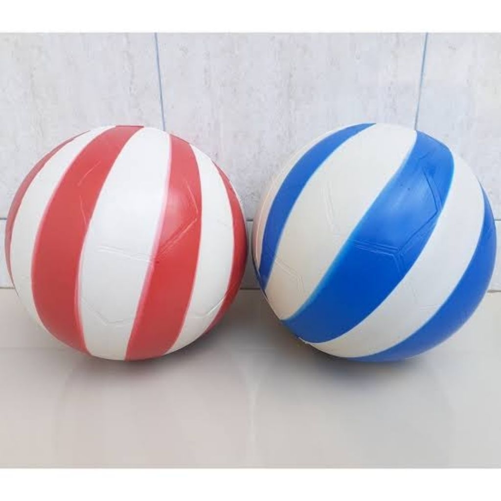 1 LUSIN BOLA PLASTIK LORENG MURAH