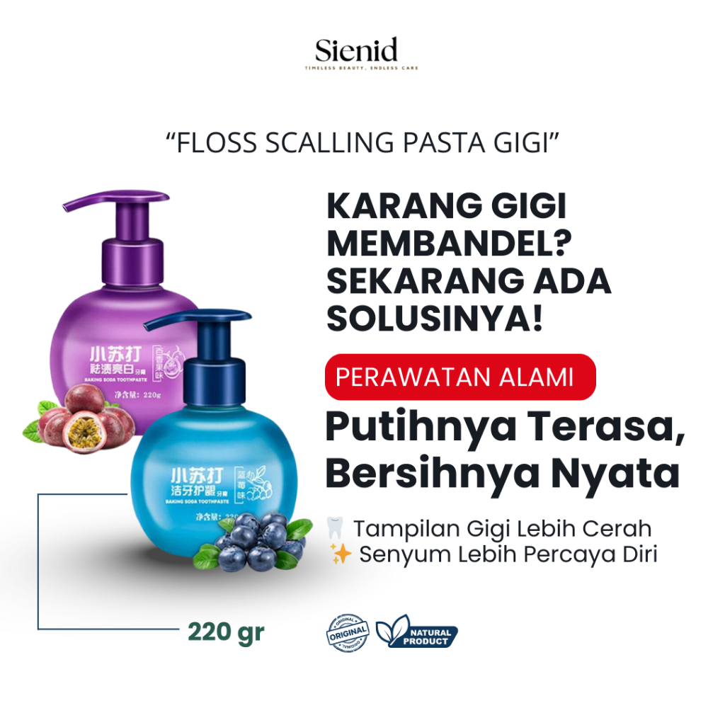 Floss Scalling ORI Odol Baking Soda Pemutih Gigi & Pembersih Karang Gigi