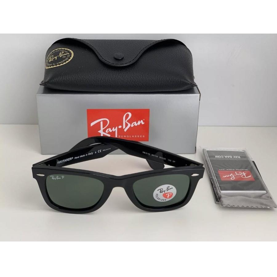 Kacamata Rayban Wayfarer Sunglasses RB2140 Glossy Black Polarized Original