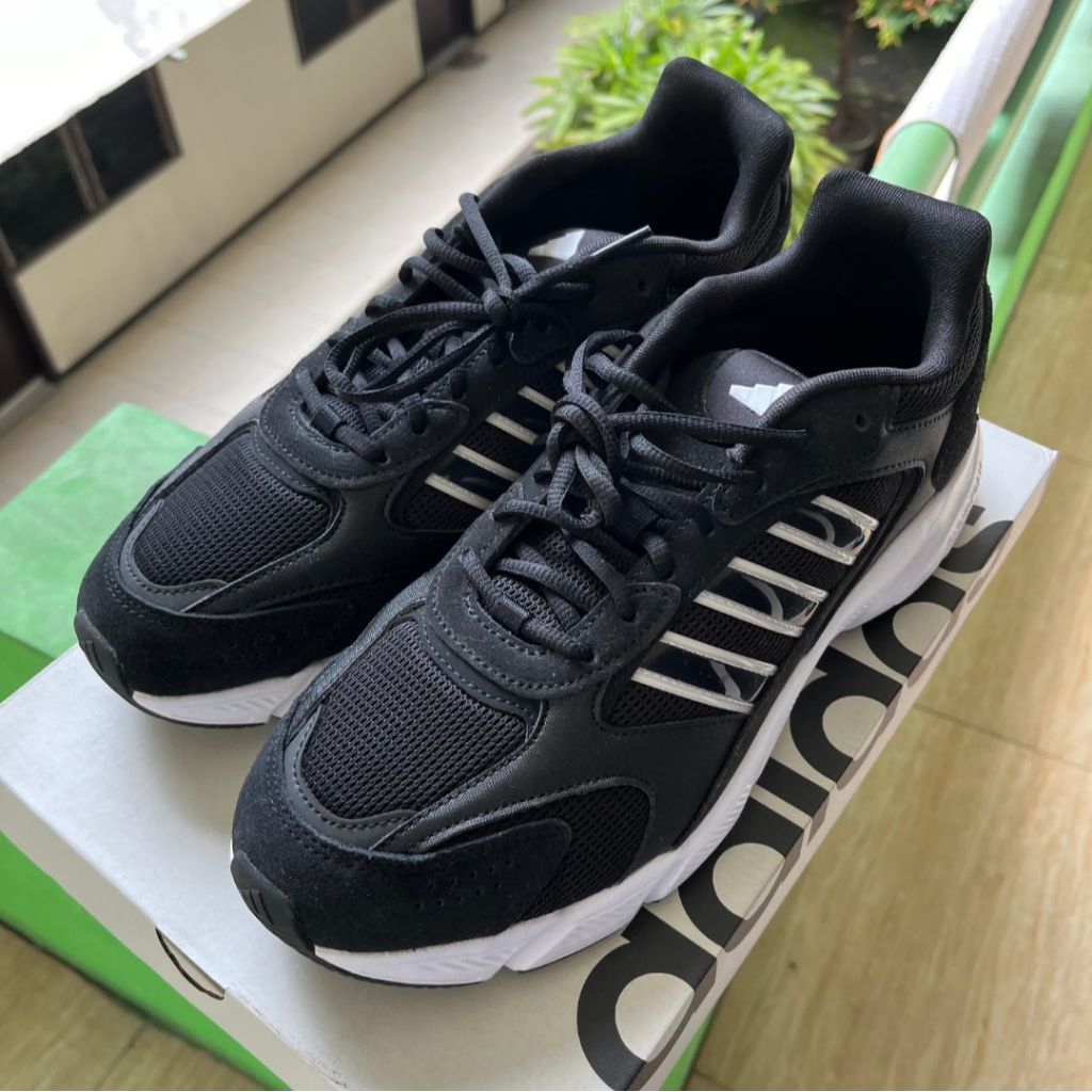 SEPATU ADIDAS CRAZYCHAOS ORIGINAL BNIB SIZE 46,5 HITAM