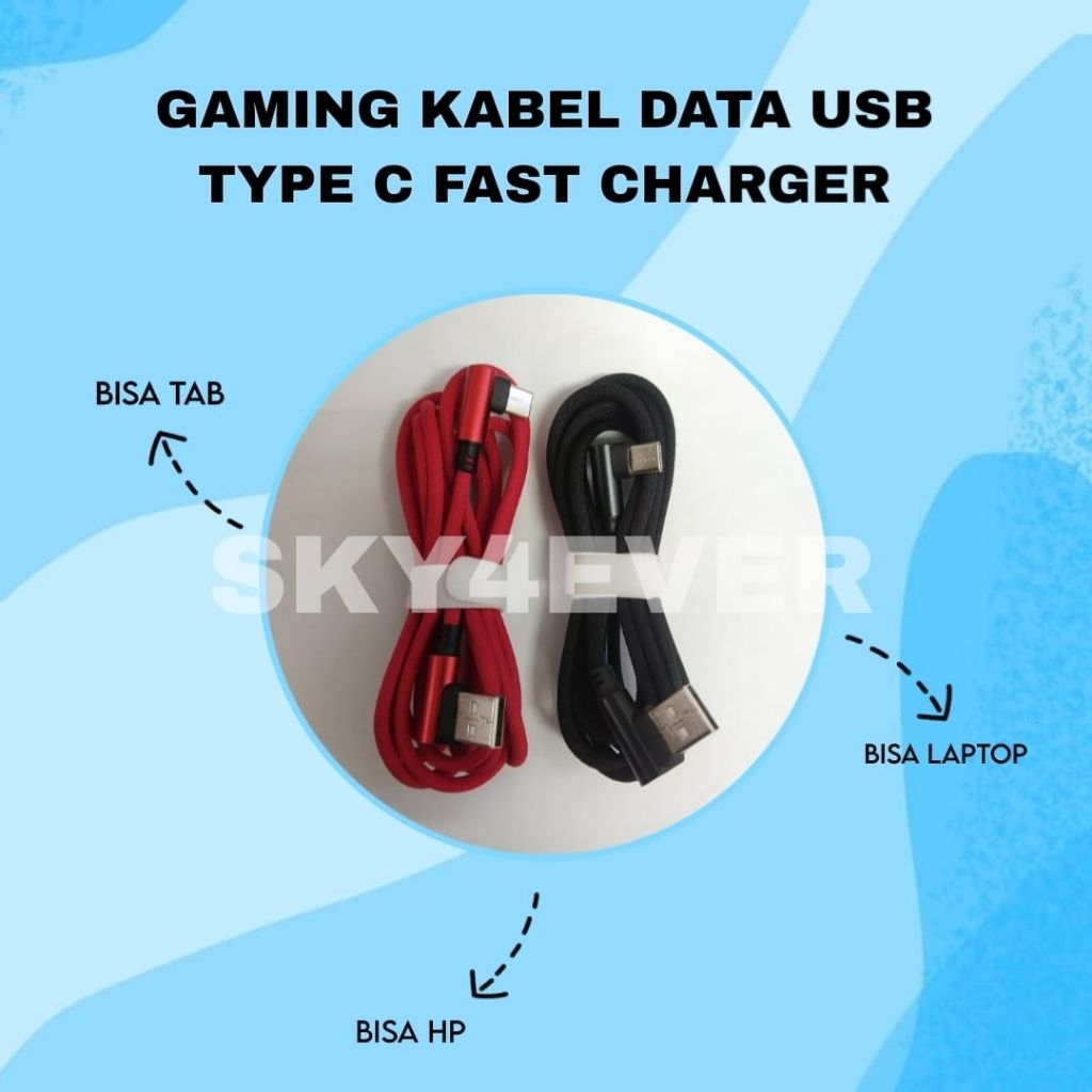GAMING KABEL DATA USB TYPE - C FAST CHARGER