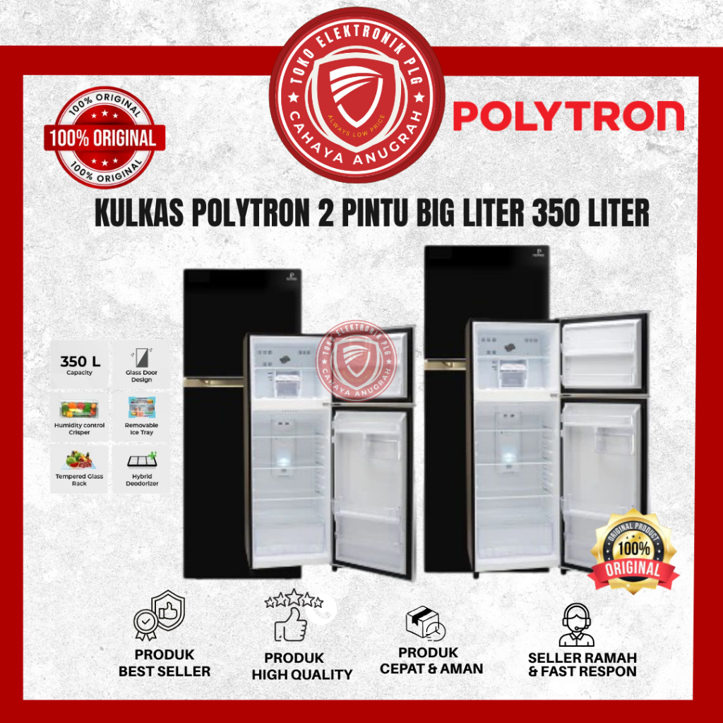 Kulkas Polytron 2 Pintu - PRM430/PRM490 / PRM495X / PRM431X Polytron Garansi