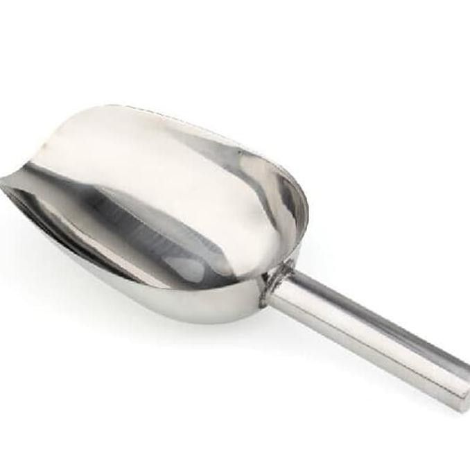 Sendok terigu besar stainless steel,  Sendok es besar ambil es batu,  Sendok tepung stainless steel 