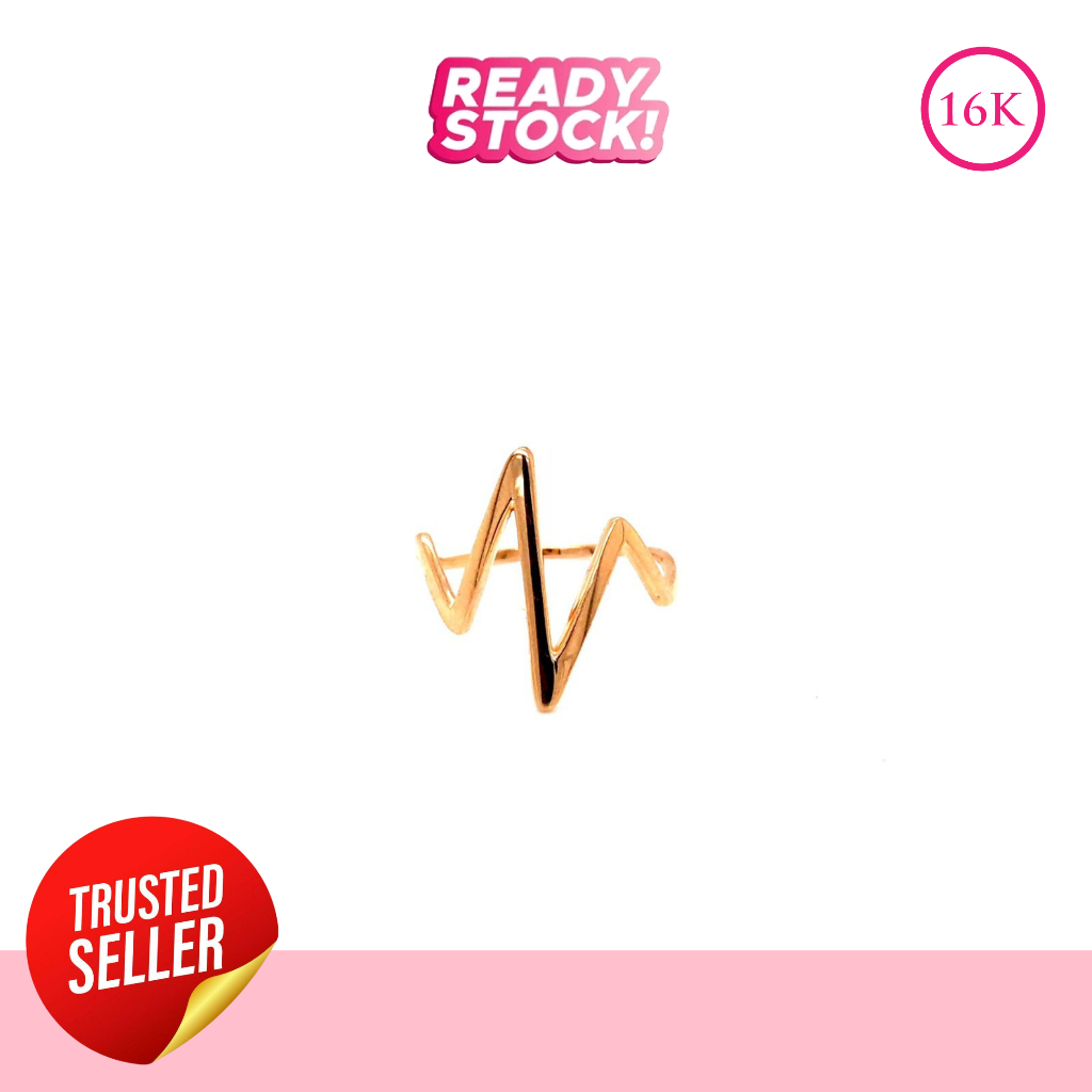 Cincin Fashion Emas 16k