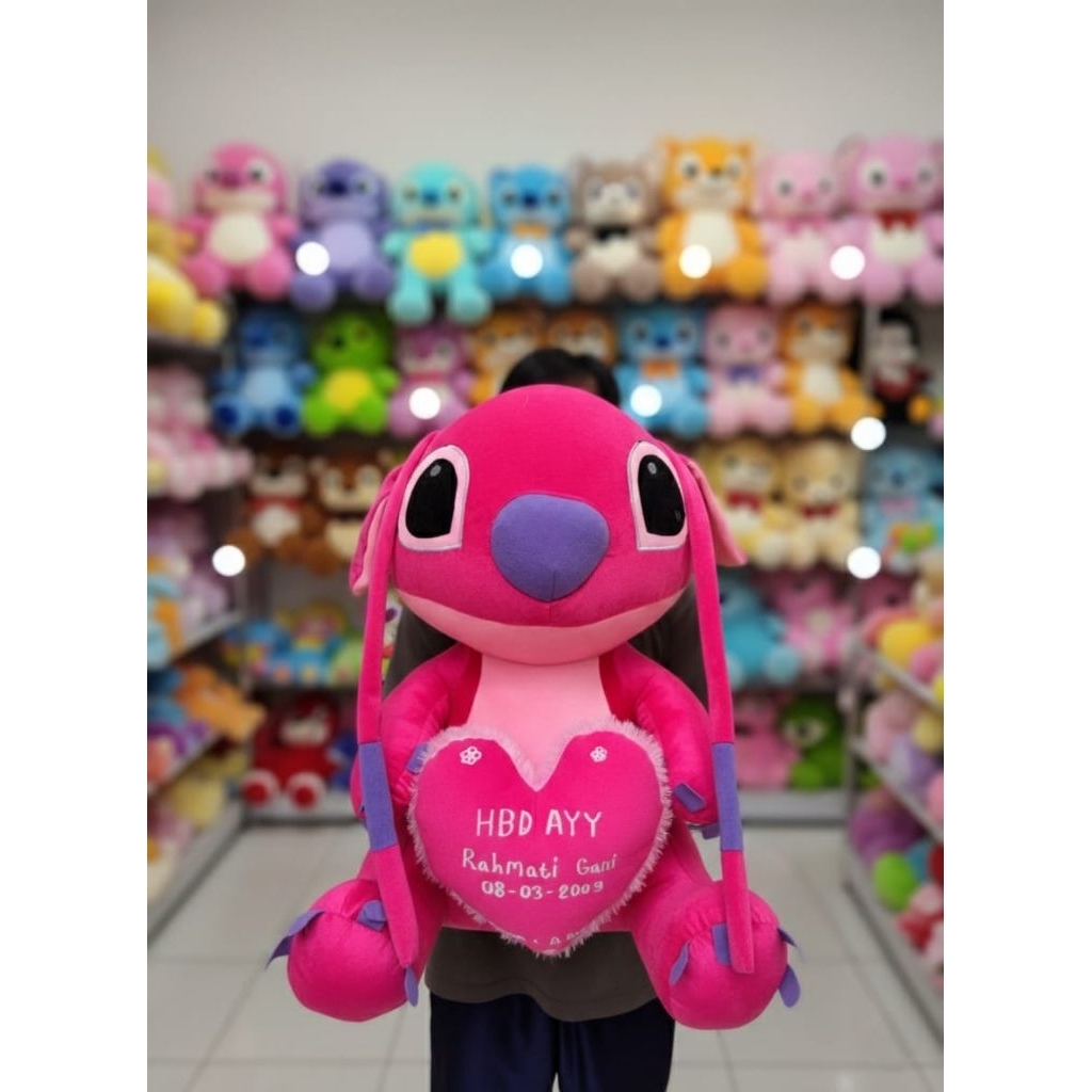 BONEKA STITCH PINK JUMBO PREMIUM TERLARIS | stitch premium | stitch lucu ukuran jumbo | boneka besar