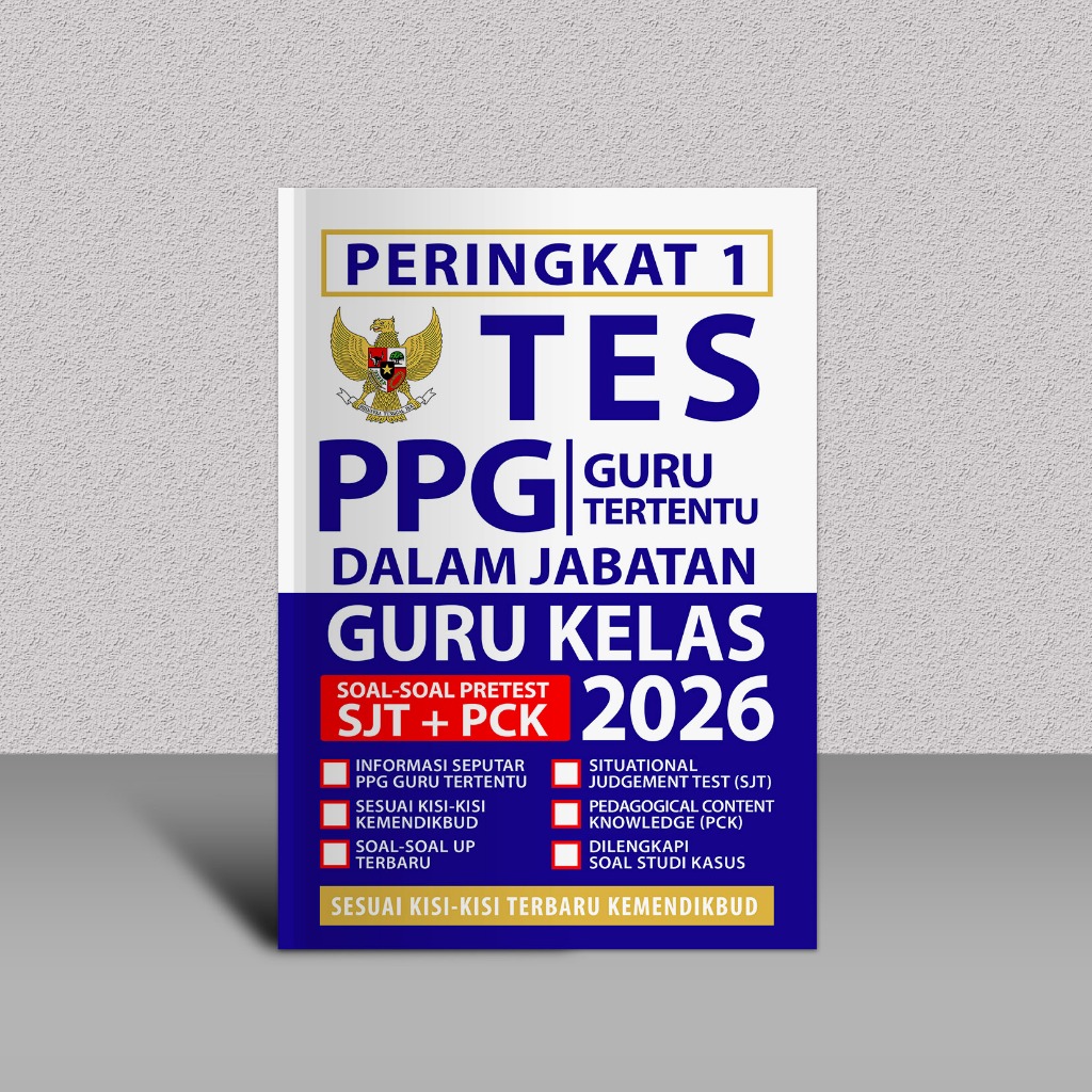 Buku PPG Guru Tertentu Guru Kelas 2026 - Buku PPG Daljab Guru Kelas 2026