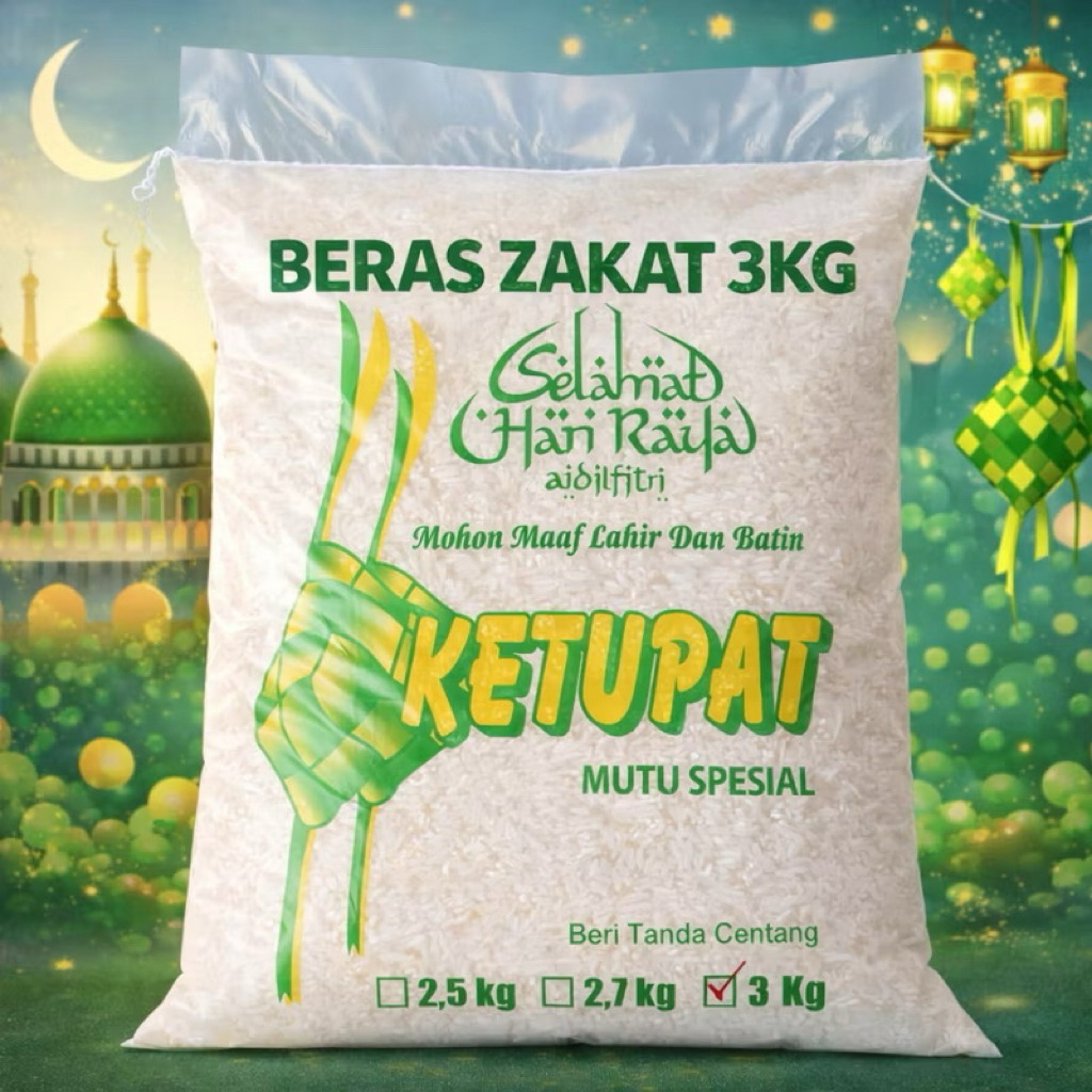 beras zakat 3 kg (bukan beras bulog)