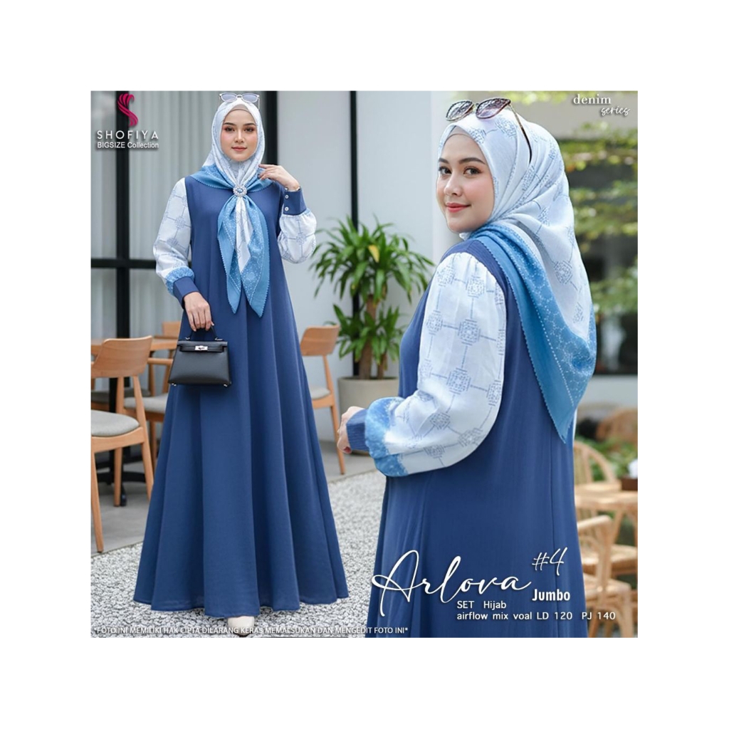 Arlova Dress set Hijab by Shofiya