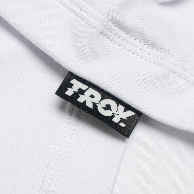 Troy Company Wangky Polo Shirt Full White Smilling - Kaos Polo Putih WKD 2989