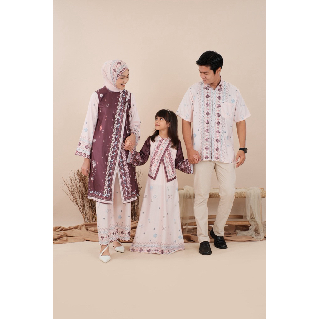 Jardin exclusive pattern family set sarimbit keluarga terbaru