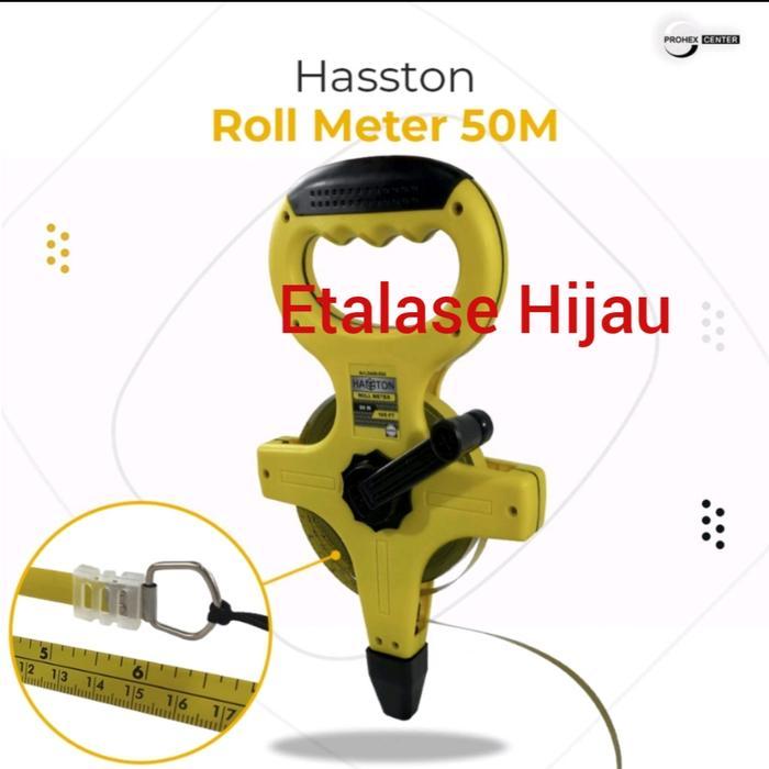 Meteran Tancap Tanah Steel Plat Besi 50Meter Roll Gulung ORIGINAL