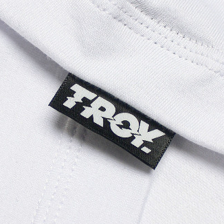 Troy Company Wangky Polo Shirt White Black Vanagloria - Kaos Polo Pria Putih Hitam WKD 2902