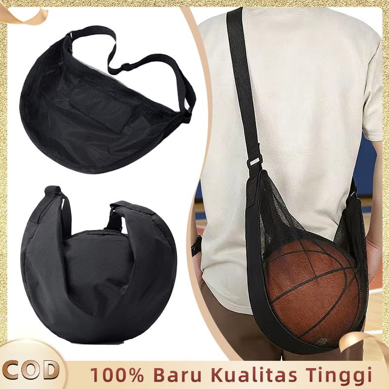 Tas Jaring Bola Basket Tas Bola Selempang Basket Volley Sporty Slempang Tas Selempang Olahraga Train