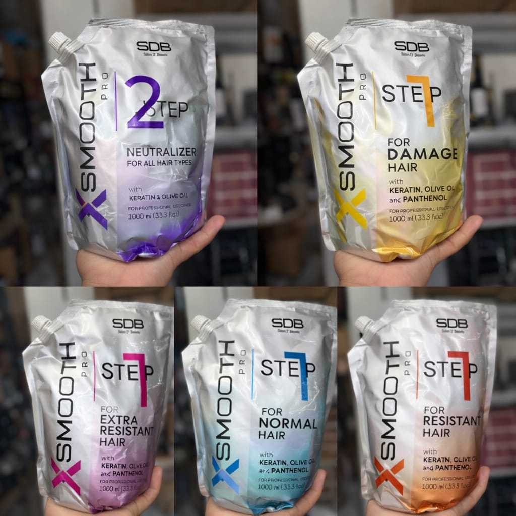 SMOOTH PRO SDB X Smooth Step 1 2 Neutralizer Cream Keratin Olive Oil Panthenol 1000ml Obat Cream Smo