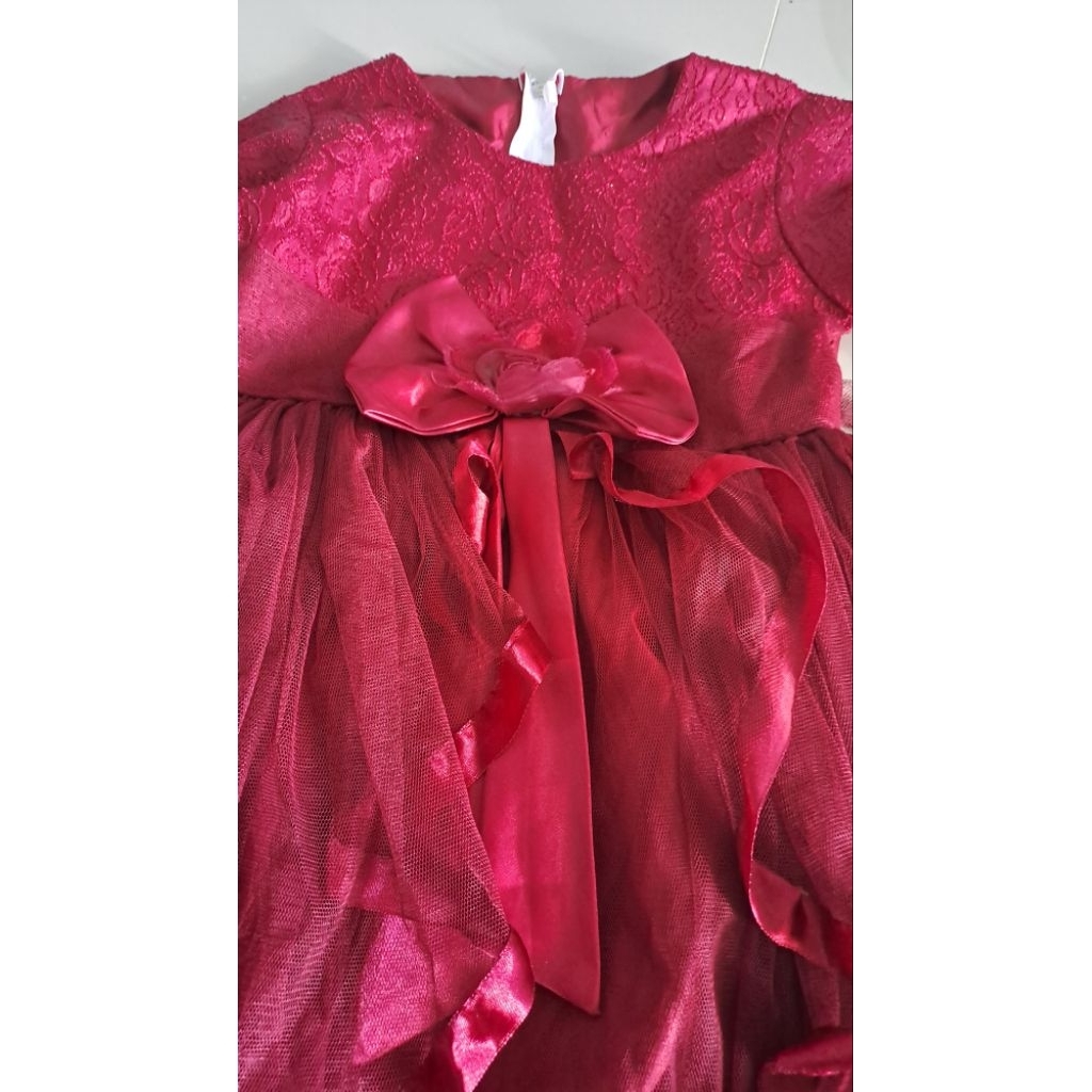 baju ulang tahun baju pesta kondangan anak perempuan 7-8 tahun