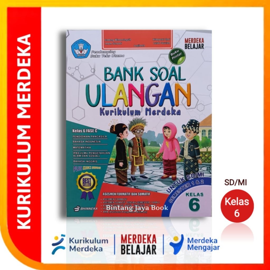 Buku Bank Soal Kurikulum Merdeka Kelas 6 SD/MI - Buku Bank Soal SD Kelas 6 Kurikulum Merdeka