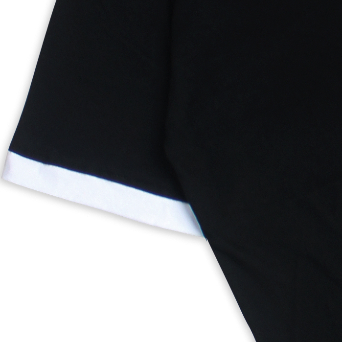 Troy Company Polo Wangky Tshirt Black White Enthusiasm - Kaos Kerah Hitam Putih WKD 3274
