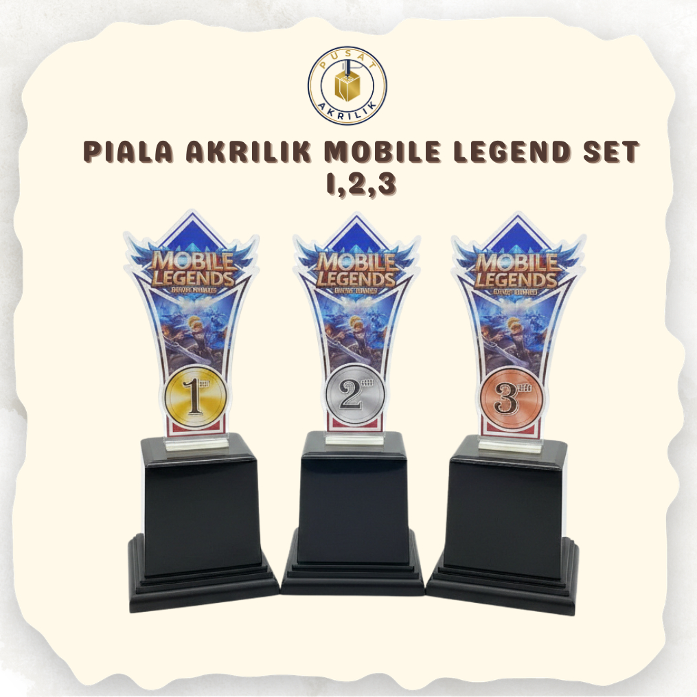 PIALA TROPHY MOBILE LEGEND SET 1,2,3