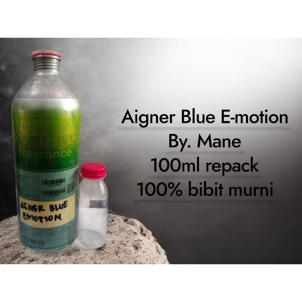Aigner Blue E-motion by.mane 100ml repack 100%bibit murni