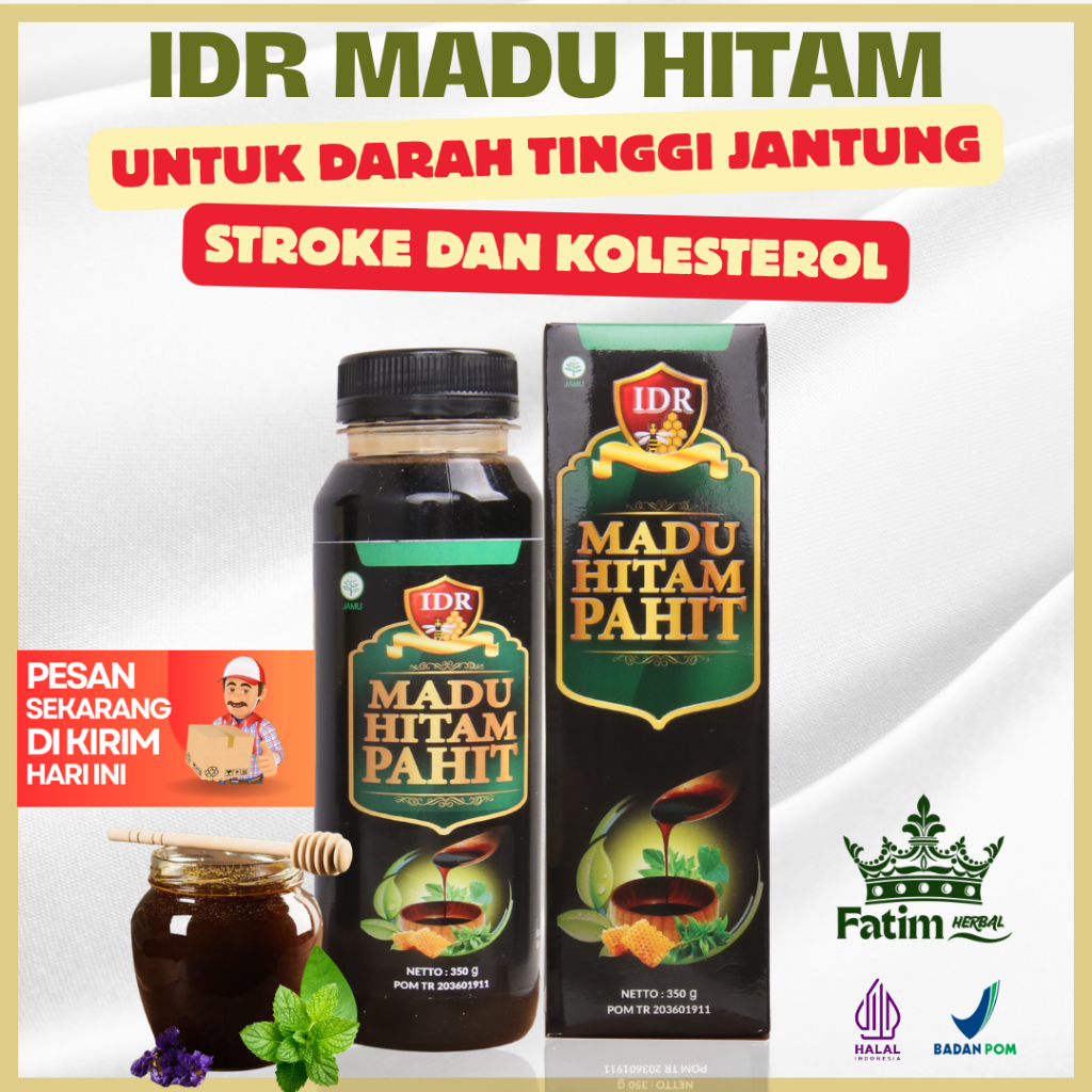 Idr Madu Hitam Pahit Original 100% Asli Obat Untuk Darah Tinggi Jantung Stroke Dan Kolesterol