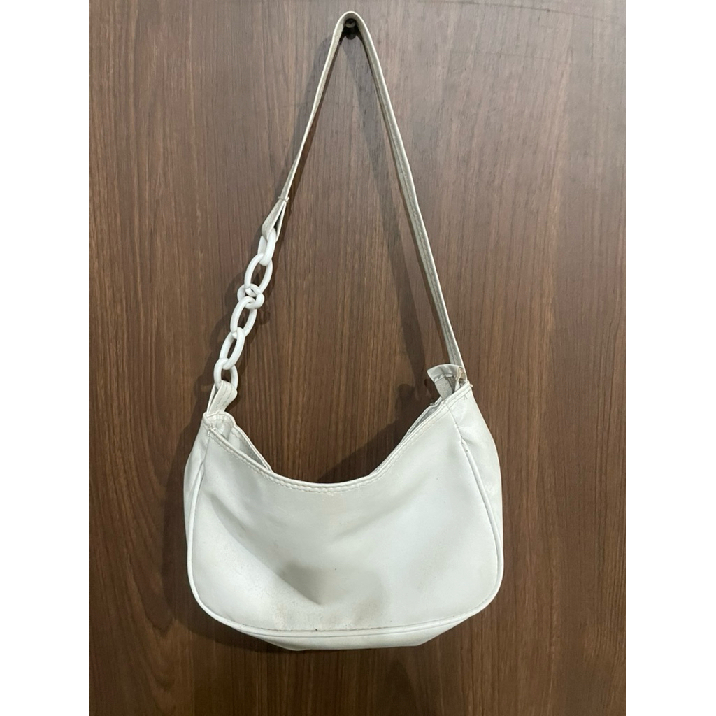 PRELOVED Tas Hangout Wanita Putih