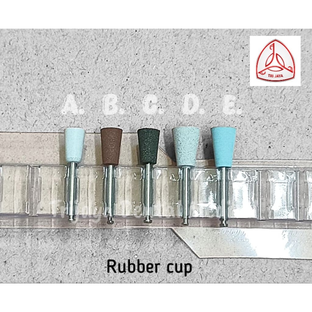 Trijaya Dental Medical Rubber Cup/ Bur poles composite/ Rubber bur/ Bur poles rubber