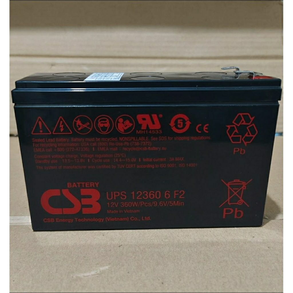 Batere CSB HR12360-6 12 v 6 ah