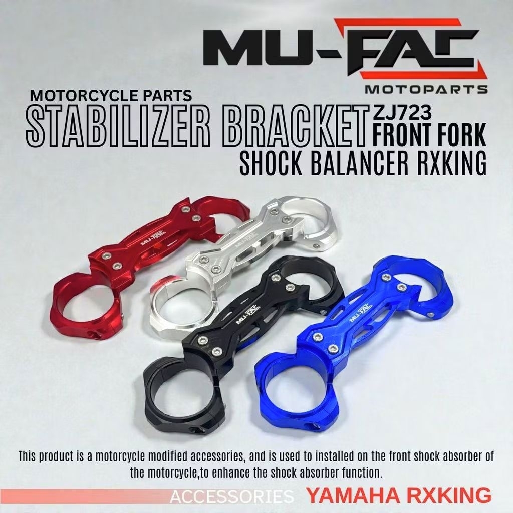 stabilizer borgol shock depan rx king cnc breket klem shock depan rx king