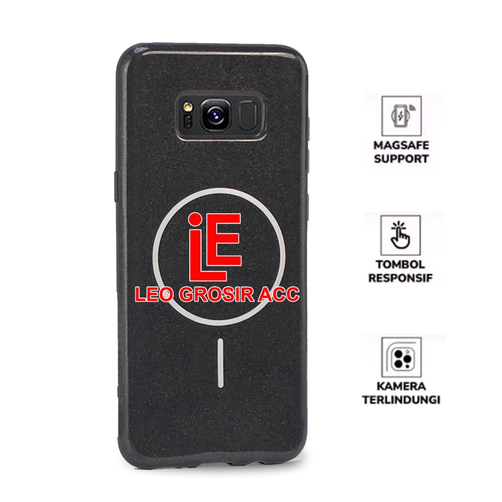 CASE SAMSUNG S8 SAMSUNG S8 PLUS SAMSUNG S9 SAMSUNG S9 PLUS CASE MAGSAFE BLACK GLOSSY MAGNETIC MAGSAF