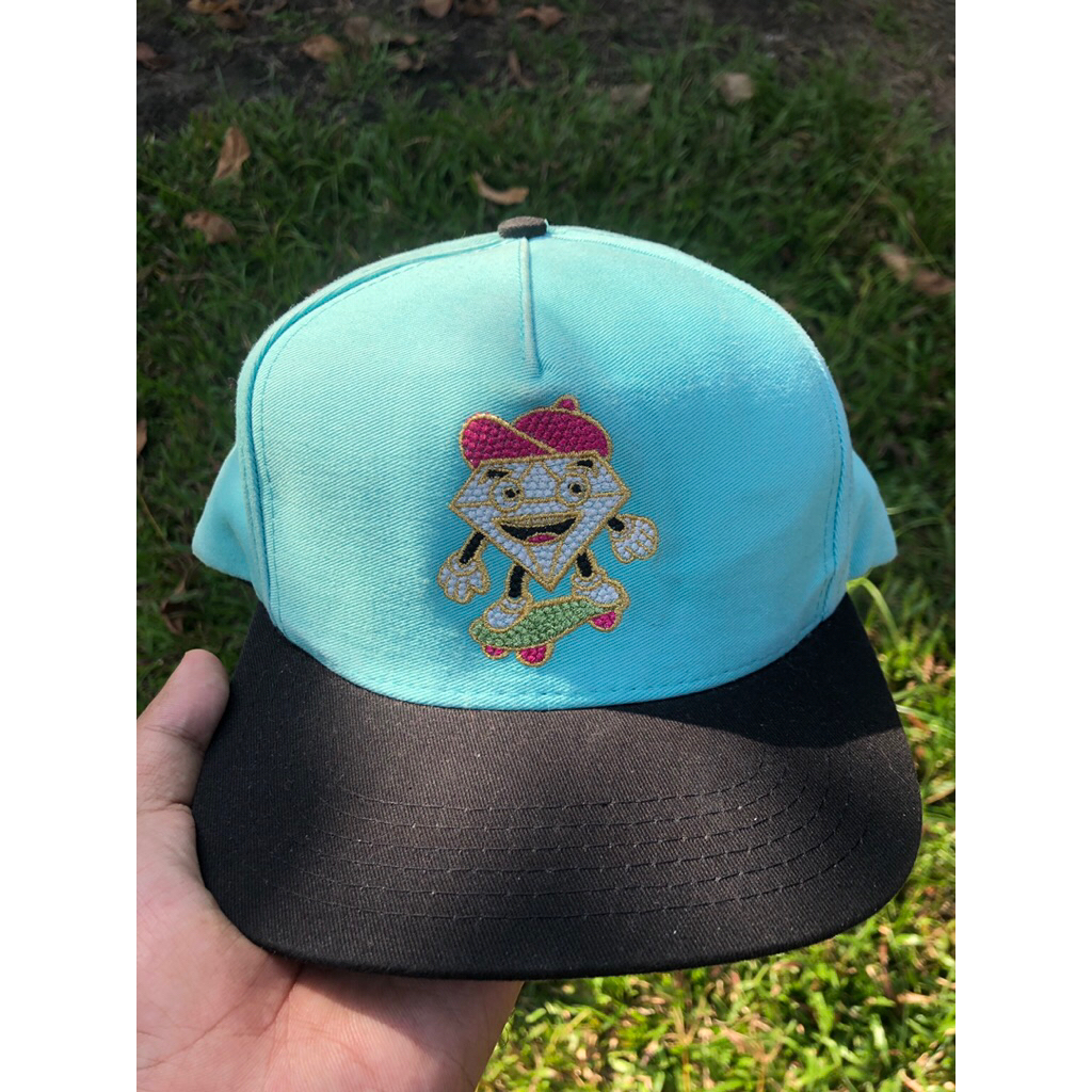 Topi Snapback Diamond Supply Co. Vintage Original - Tiffany Blue