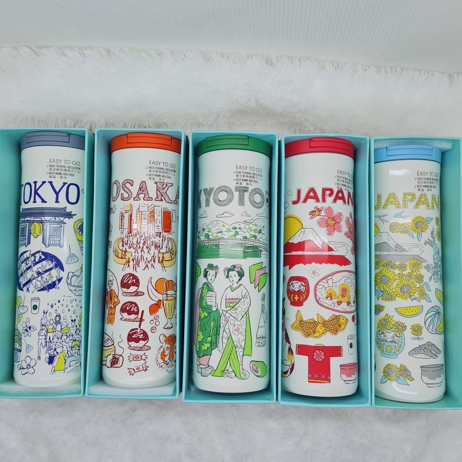 Original Starbucks Japan stainless Tumbler 473ml Been there series | Botol Termos Sbux Jepang