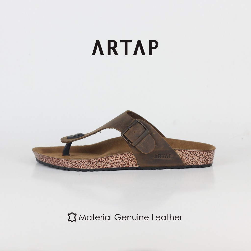 ARTAP - Sandal Kulit Asli Pria - Toulor CH Soft Brown