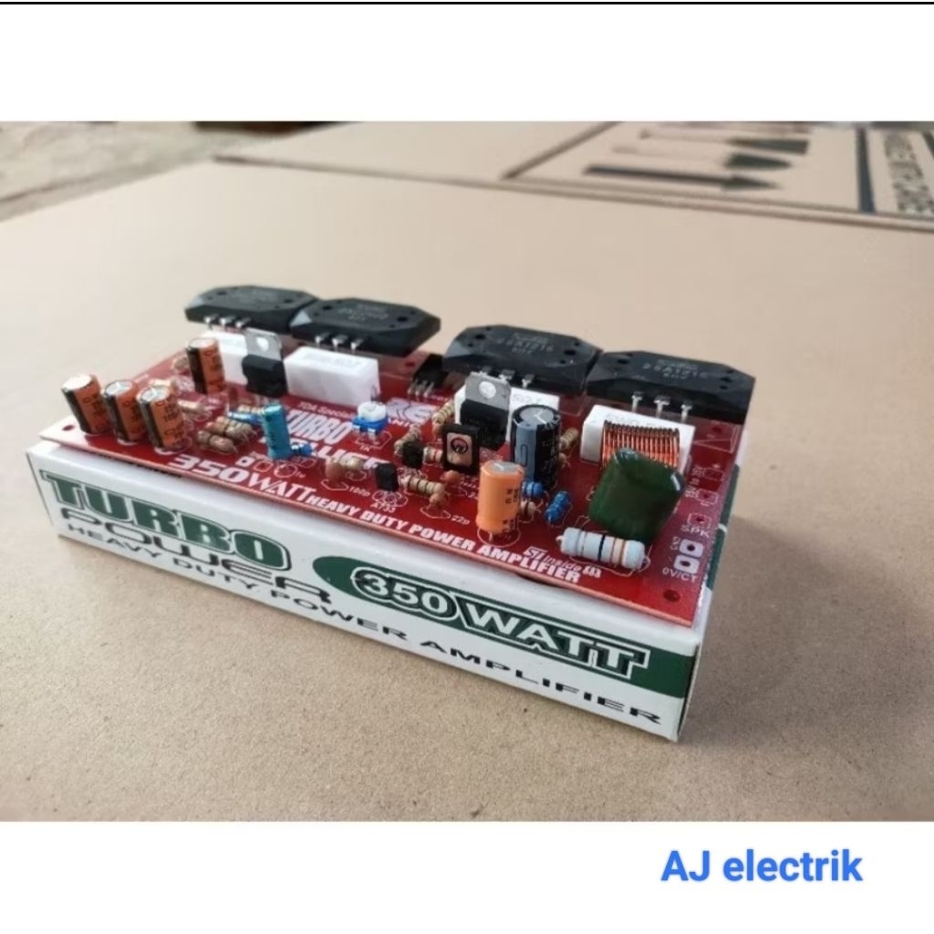 KIT Power Amplifer Turbo 350Whatt Mono Plus Final 2SC2922 & 2SA1216