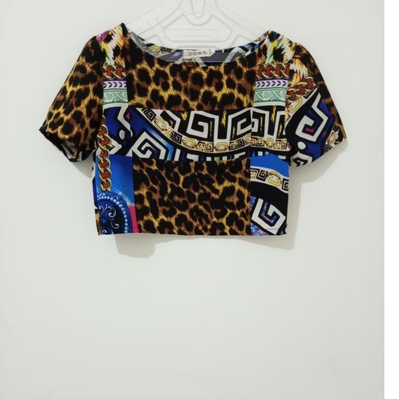 *C1 Leopard Crop Top
