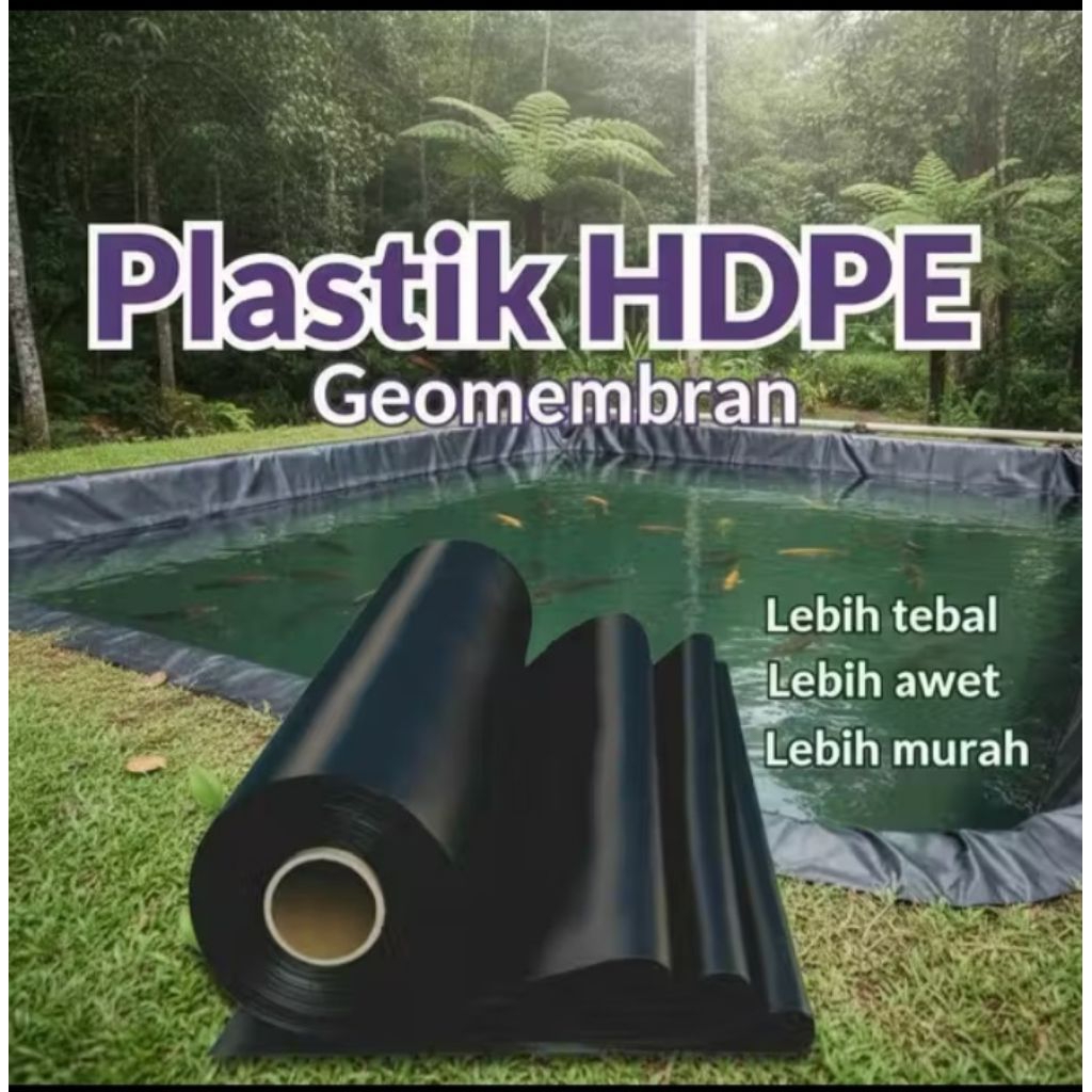 hdpe geomembran lebar 4m
