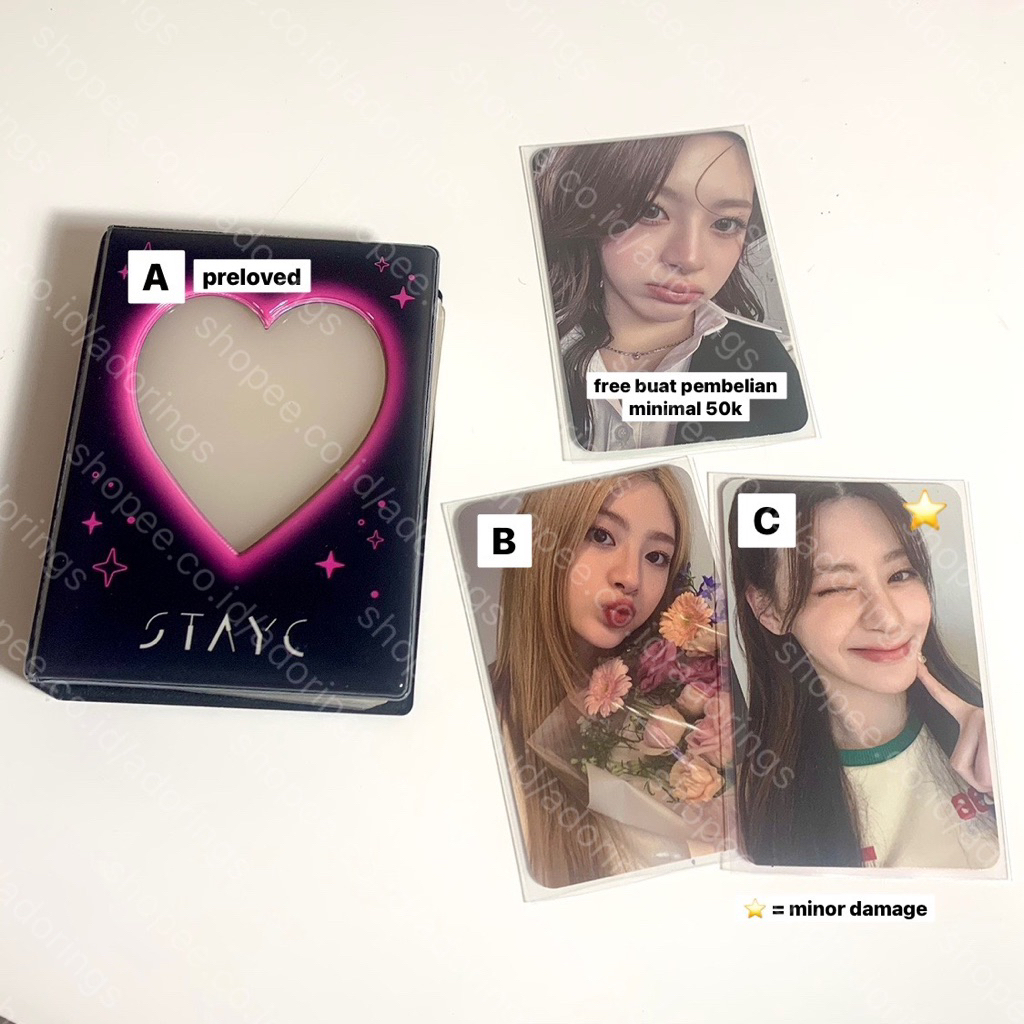 stayc seeun official photocard pc + md collect book kolbuk preloved
