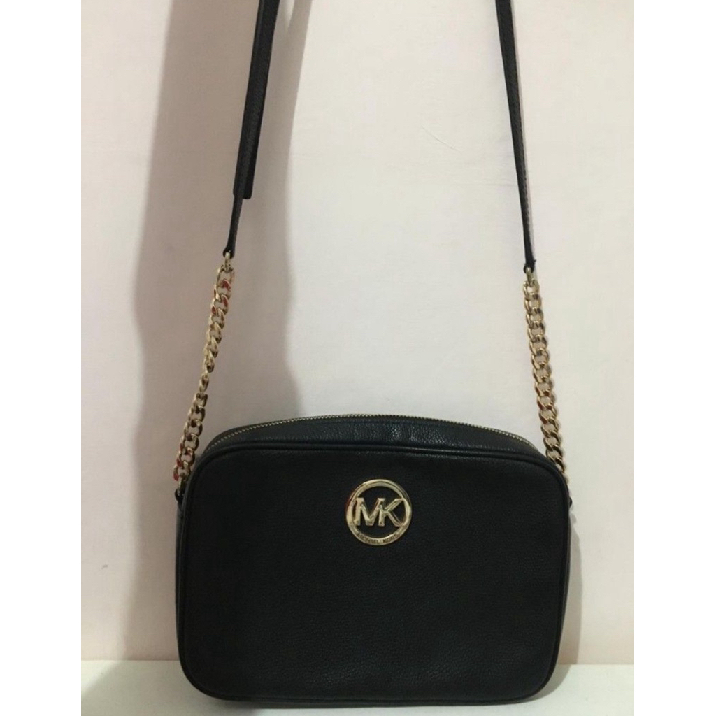 Michael Kors Large Fulton Crossbody Bag - Black