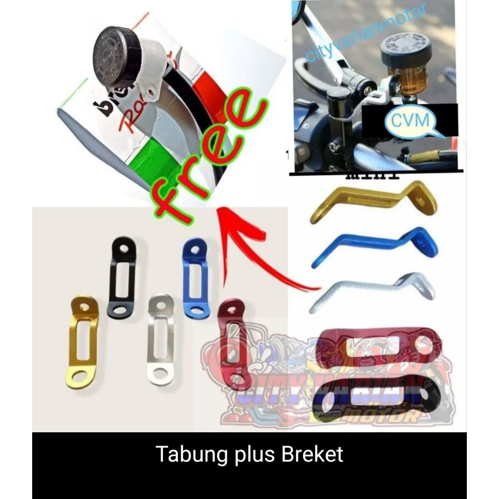 Breket tabung minyak master rem breket tabung minyak rem ktc smoke depan belakang