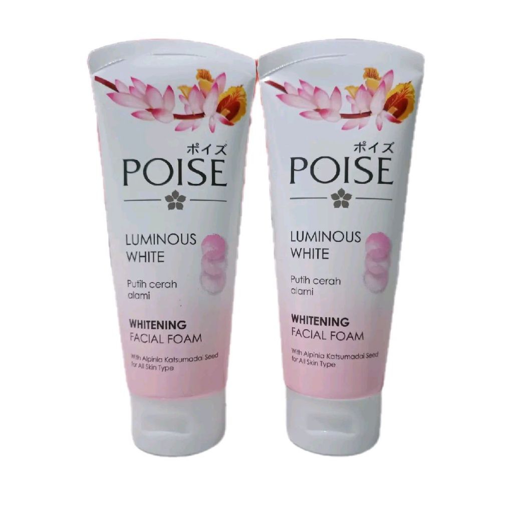 [PAKET 2 PCS] POISE LUMINOUS WHITE Facial Foam 100gr