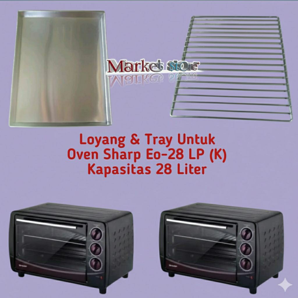 Loyang tray rak untuk oven SHARP EO-28LP kapasitas 28 liter / loyang oven listrik / loyang oven shar